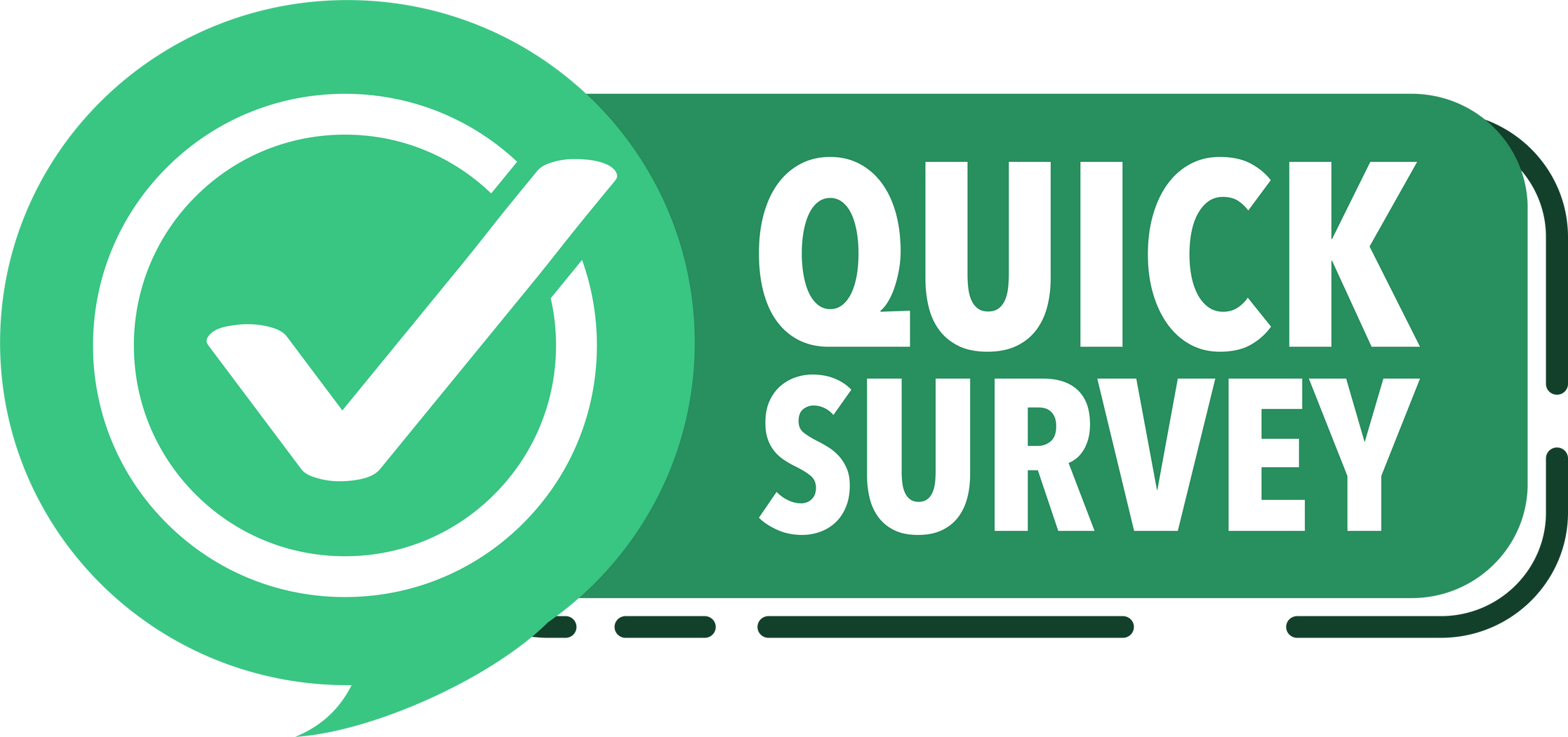 Quick survey. Badge icon. Check list and stopwatch. Exam application. Quick survey sign.